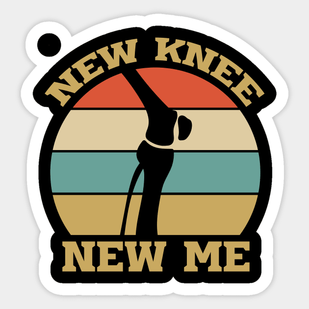 New Knee New Me Sticker by Azz4art